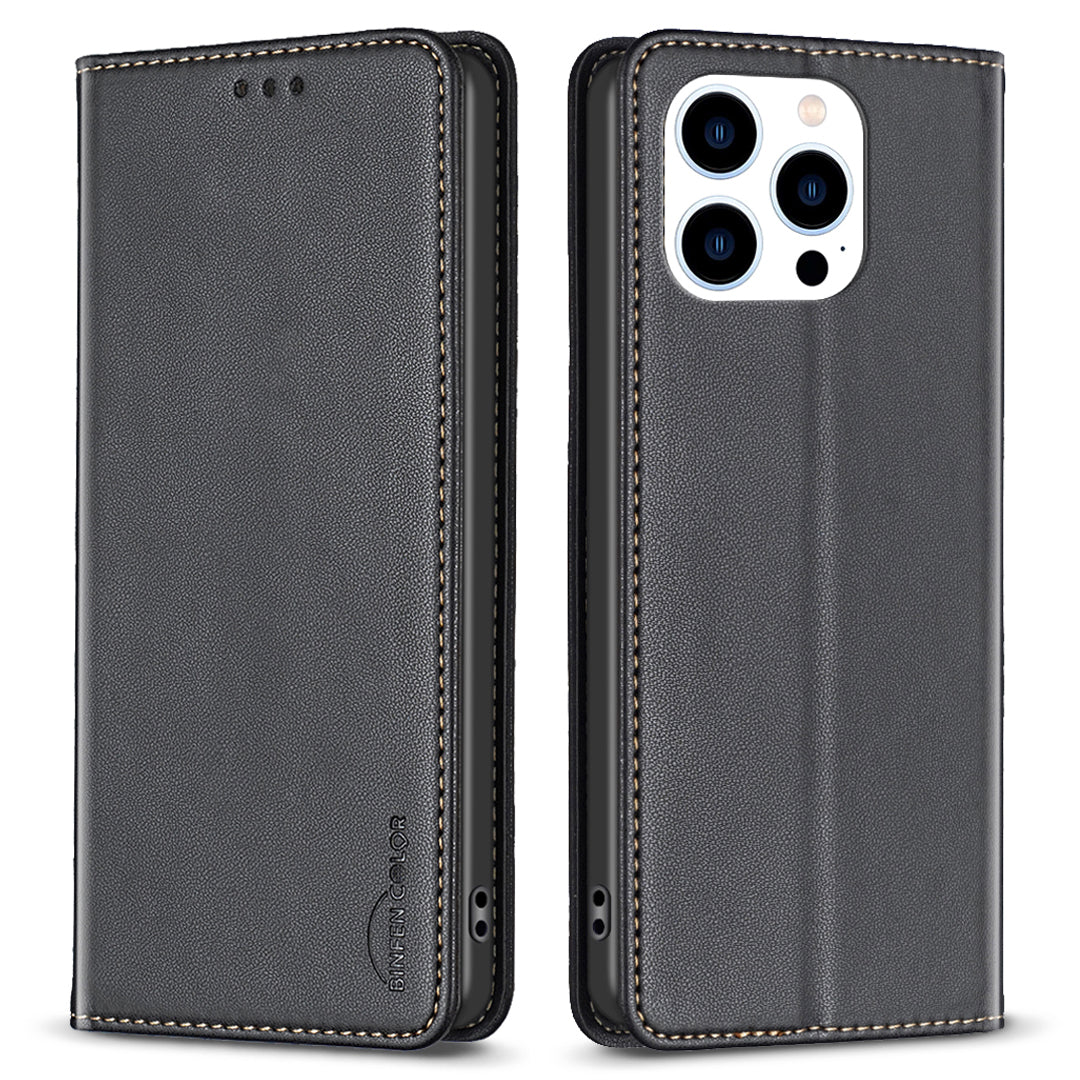 BINFEN COLOR BF18 For iPhone 14 Pro Max Drop Protection Shell Phone Case PU Leather Card Slot Stand Cover BINFEN COLOR BF18 For iPhone 14 Pro Max Drop Protection Shell Phone Case PU Leather Card Slot Stand Cover
